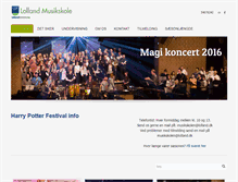 Tablet Screenshot of lollandmusikskole.dk